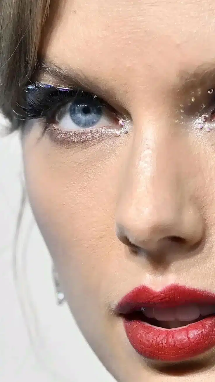 Taylor Swift face evolution illustration