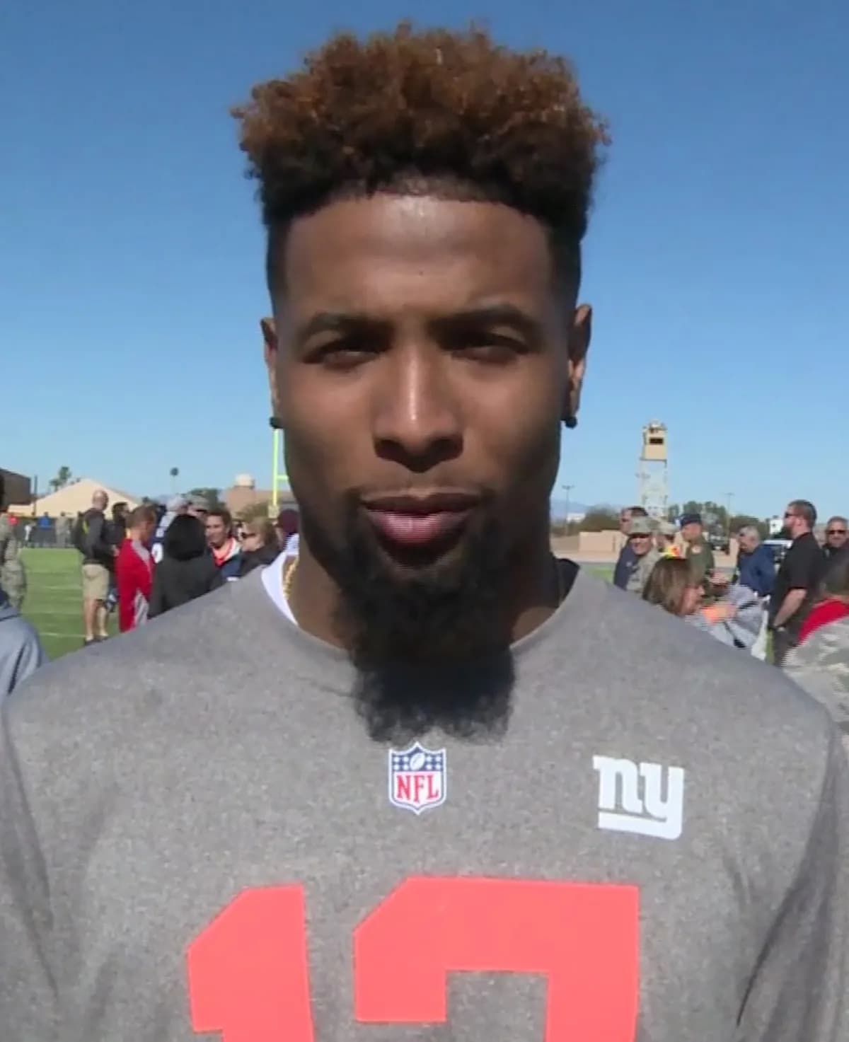 Odell Beckham Jr. in 2015, playing for the New York Giants