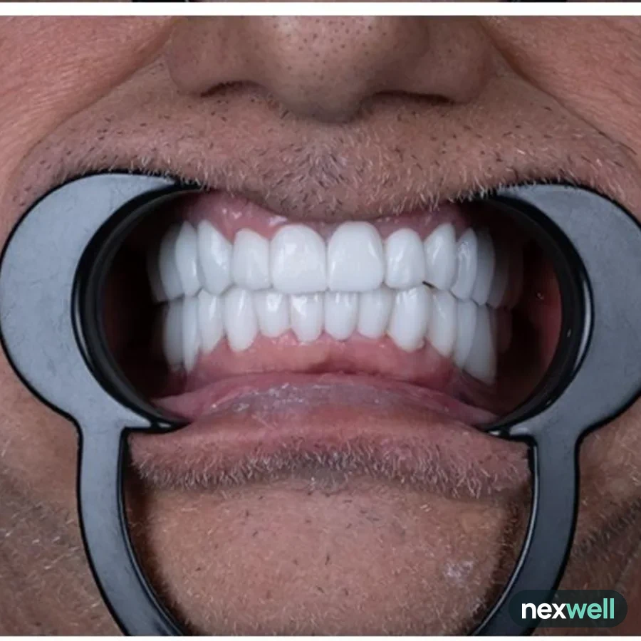 After: full mouth All-on-6 implant restoration, 2025