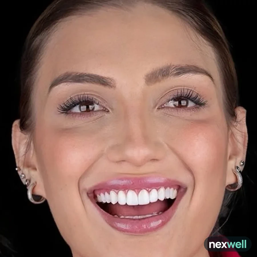 After: veneer and zirconia smile restoration, 3008