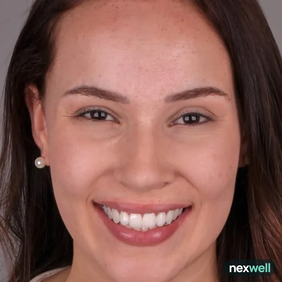 After: veneer and zirconia smile restoration, 3018