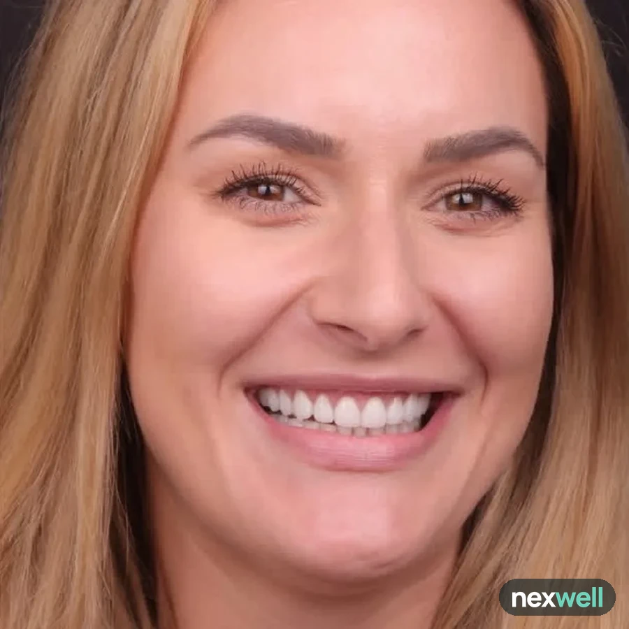 After: veneer and zirconia smile restoration, 3029