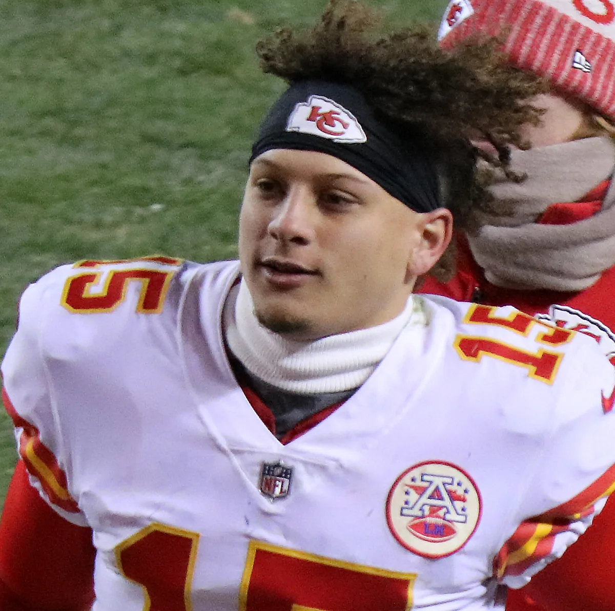 Patrick Mahomes in 2017, his rookie NFL season