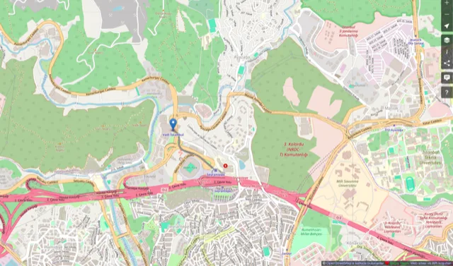 Map showing NexWell Clinics' Istanbul location