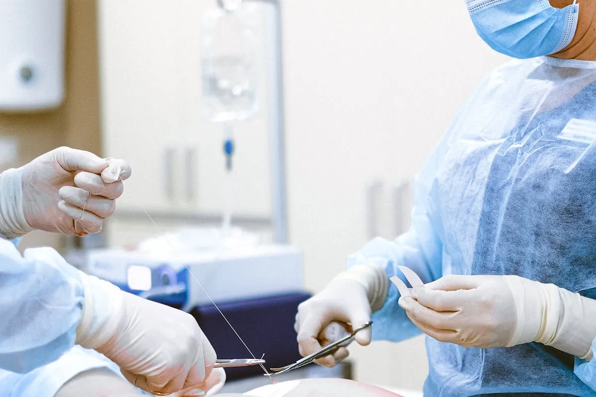 Medical team preparing for surgery in a Turkish clinic
