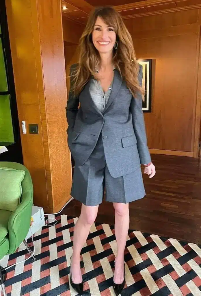 “Julia Roberts’ iconic wide smile photographed under soft studio lighting.”